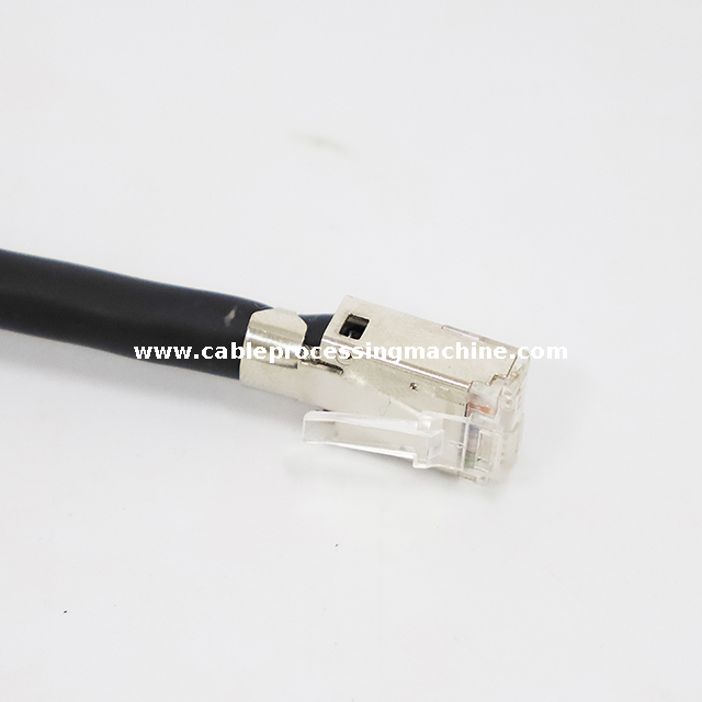 Máquina prensadora de conectores de cable Ethernet 