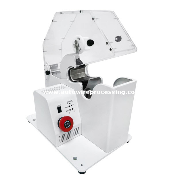 Máquina semiautomática compacta para cables y grabación de manguera